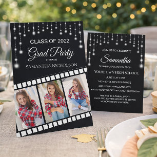 Graduation Party Photo Movie Reel Cinema Stars Kaart