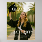 Graduation Party Photo Welcome Poster (Voorkant)