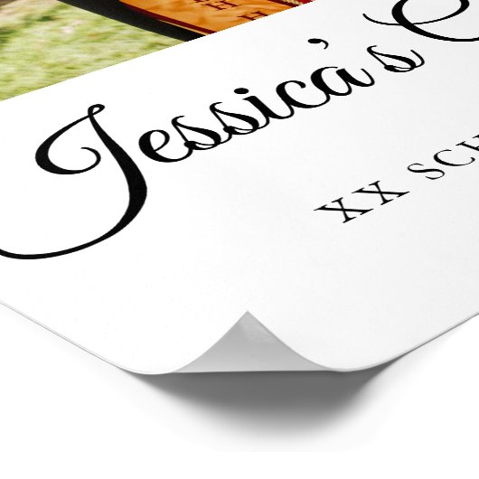 Graduation Party Photo Welcome Poster (Hoek)