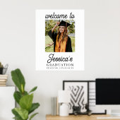 Graduation Party Photo Welcome Poster (Thuiskantoor)