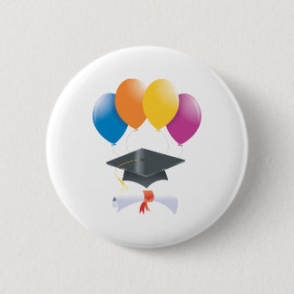 Graduation Party Pins Balloons Diploma Pet Ronde Button 5,7 Cm