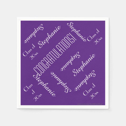 Graduation Party Repubating Name and Year Paper Servet (Voorkant)