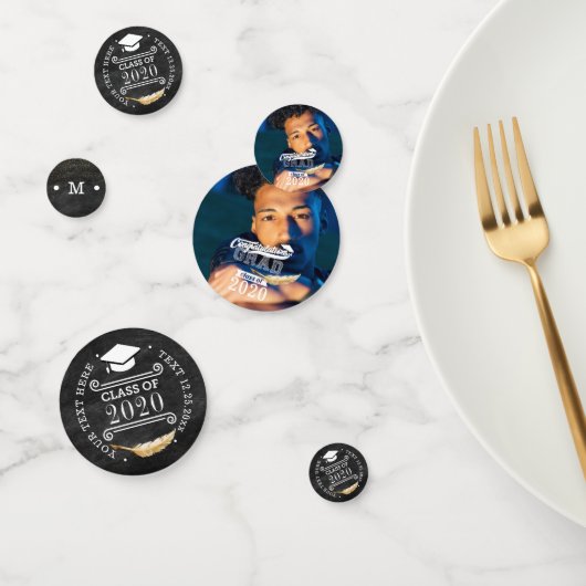 Graduation Party Retro Chalkboard - Aangepast Confetti (Groep)