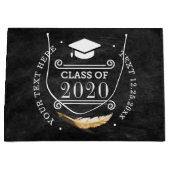 Graduation Party Retro Chalkboard - Aangepast Groot Cadeauzakje (Voorkant)