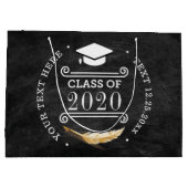 Graduation Party Retro Chalkboard - Aangepast Groot Cadeauzakje (Achterkant)