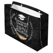 Graduation Party Retro Chalkboard - Aangepast Groot Cadeauzakje (Achterkant Gekanteld)