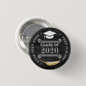 Graduation Party Retro Chalkboard Ronde Button 3,2 Cm (Voorkant /achterkant)