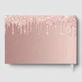 Graduation party roos gold glitter class 2023 gastenboek (Achterkant)