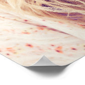 Graduation party roos gold glitter stoffoto 2022 poster (Hoek)