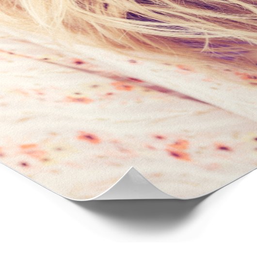 Graduation party roos gold glitter stoffoto 2022 poster (Hoek)