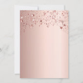 Graduation party roos gouden topper sterren kaart (Achterkant)