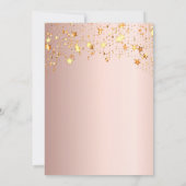 Graduation party roos gouden topper sterren kaart (Achterkant)