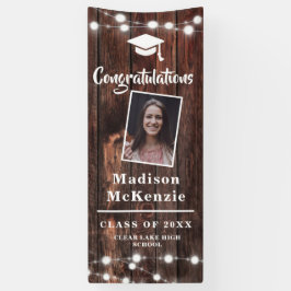 Graduation Party Rustic Modern 2 - Foto Spandoek
