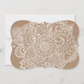 Graduation Party | Rustic Paisley Pattern Kaart (Achterkant)