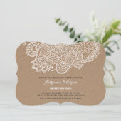 Graduation Party | Rustic Paisley Pattern Kaart (Staand voorkant)