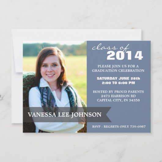 Graduation Party - Sassy Classy Banner 2014 Kaart (Voorkant)