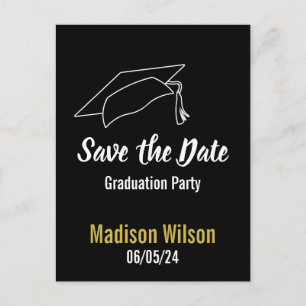 Graduation Party Save the Date Aankondigingskaart