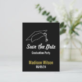 Graduation Party Save the Date Aankondigingskaart (Staand voorkant)