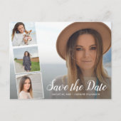 Graduation Party Save the Date Afstudeerder Collag Briefkaart (Voorkant)