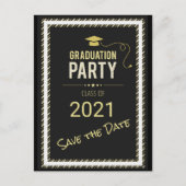 Graduation Party Save the Date Briefkaart (Voorkant)