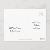 Graduation Party Save the Date Chalkboard look Briefkaart (Achterkant)