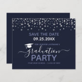 Graduation Party Save the Date Invitation (Voorkant / Achterkant)