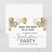 Graduation Party Save the Date Invitation (Voorkant / Achterkant)