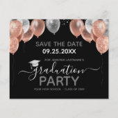 Graduation Party Save the Date Invitation (Voorkant)