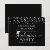 Graduation Party Save the Date Invitation (Voorkant / Achterkant)