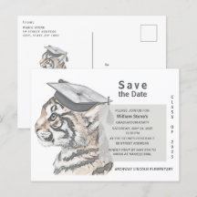 Graduation Party Save the Date Invitation Briefkaa