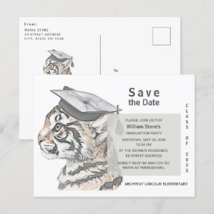 Graduation Party Save the Date Invitation Briefkaa Uitnodiging Briefkaart