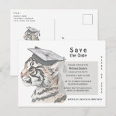 Graduation Party Save the Date Invitation Briefkaa Uitnodiging Briefkaart (Voorkant / Achterkant)