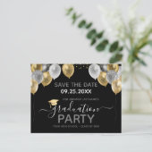 Graduation Party Save the Date Invitation Briefkaart (Staand voorkant)