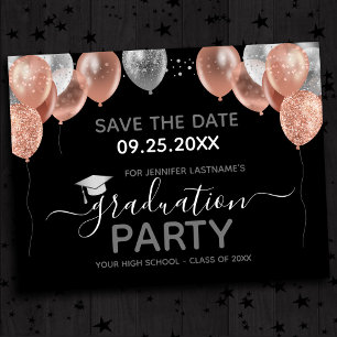 Graduation Party Save the Date Invitation Briefkaart