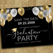 Graduation Party Save the Date Invitation Briefkaart