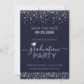 Graduation Party Save the Date Invitation Kaart (Voorkant)
