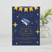 Graduation Party Save the Date Invitation Kaart (Staand voorkant)
