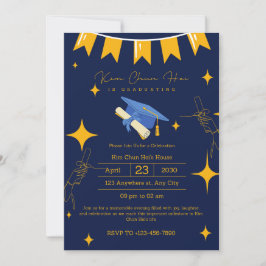 Graduation Party Save the Date Invitation Kaart