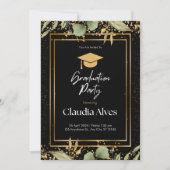 Graduation Party Save the Date Invitation Kaart (Voorkant)