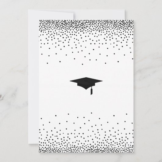 Graduation Party Save the Date Magnetic Card Kaart (Achterkant)