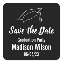 Graduation Party Save the Date Notice