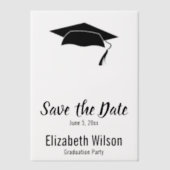 Graduation Party Save the Date Vellum Uitnodigingen (Voorkant)