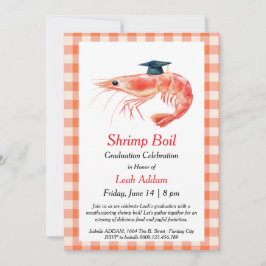 Graduation Party Shrimp Boil Invitation Kaart