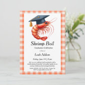 Graduation Party Shrimp Boil Invitation Kaart (Staand voorkant)