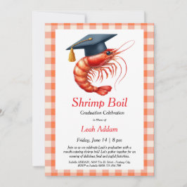 Graduation Party Shrimp Boil Invitation Kaart
