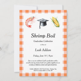 Graduation Party Shrimp Boil Invitation Kaart