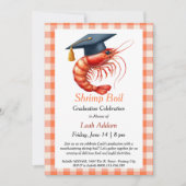 Graduation Party Shrimp Boil Invitation Kaart (Voorkant)