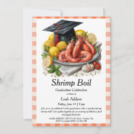 Graduation Party Shrimp Boil Invitation Kaart