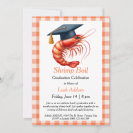 Graduation Party Shrimp Boil Invitation Kaart