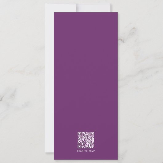 Graduation Party Simple Modern Photo QR Code Kaart (Achterkant)